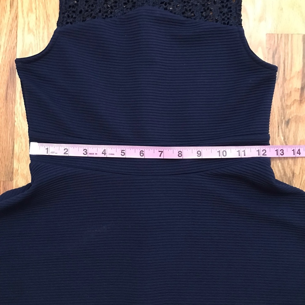 Zunie navy blue fit and flare dress - Picture 12 of 13